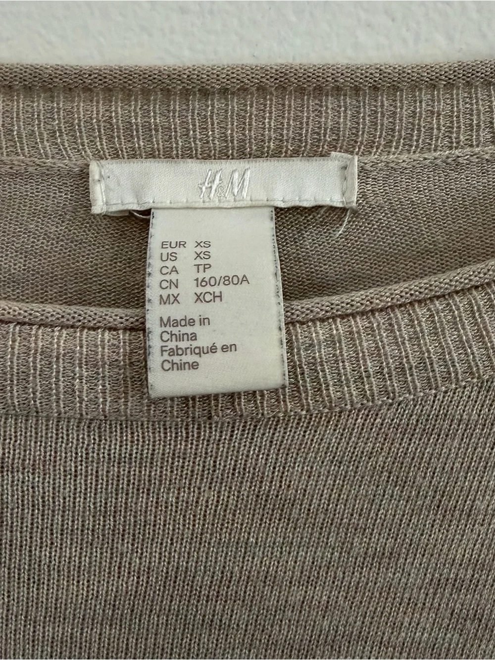 H&M light taupe